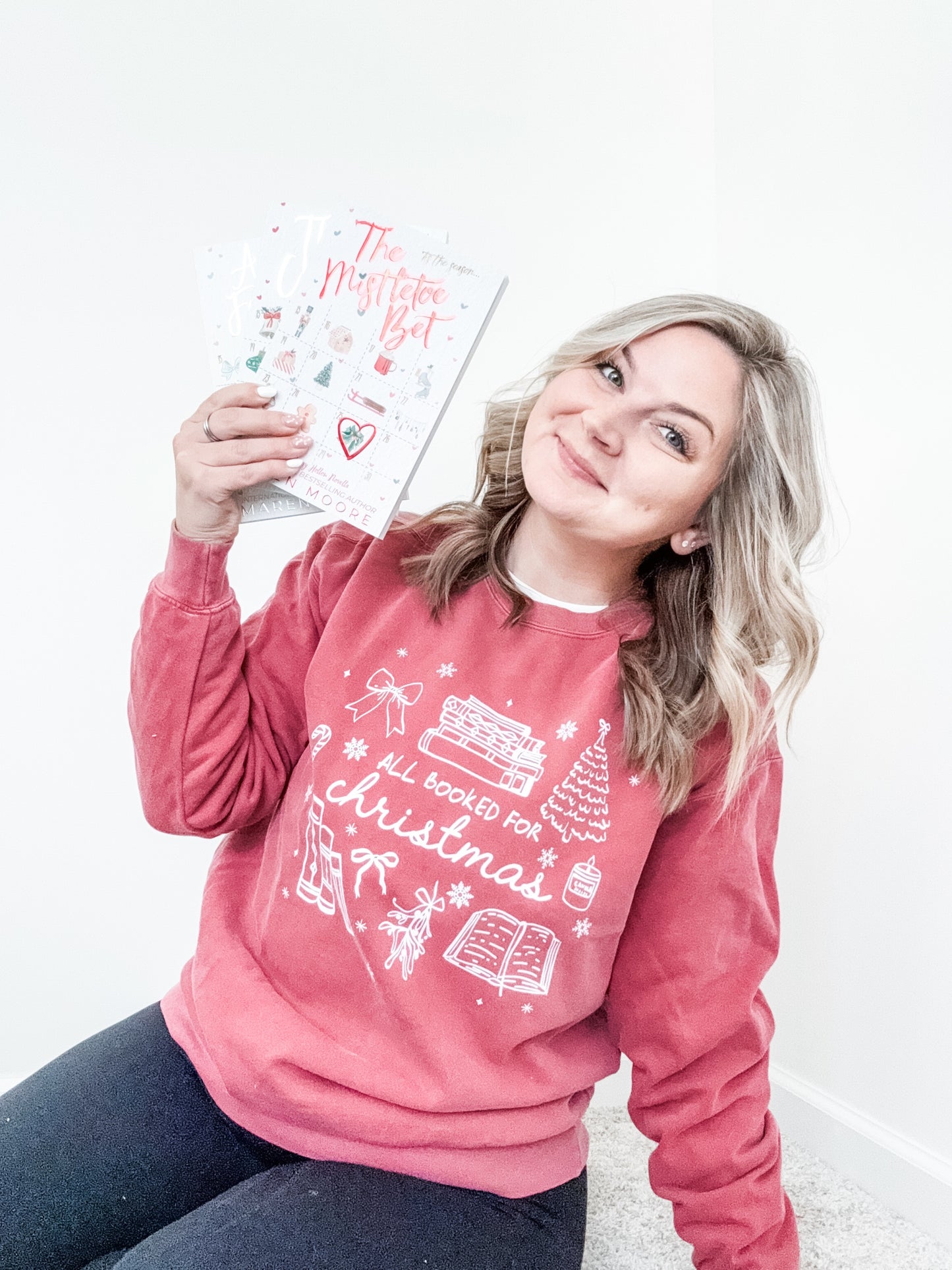 All Booked for Christmas sweatshirt