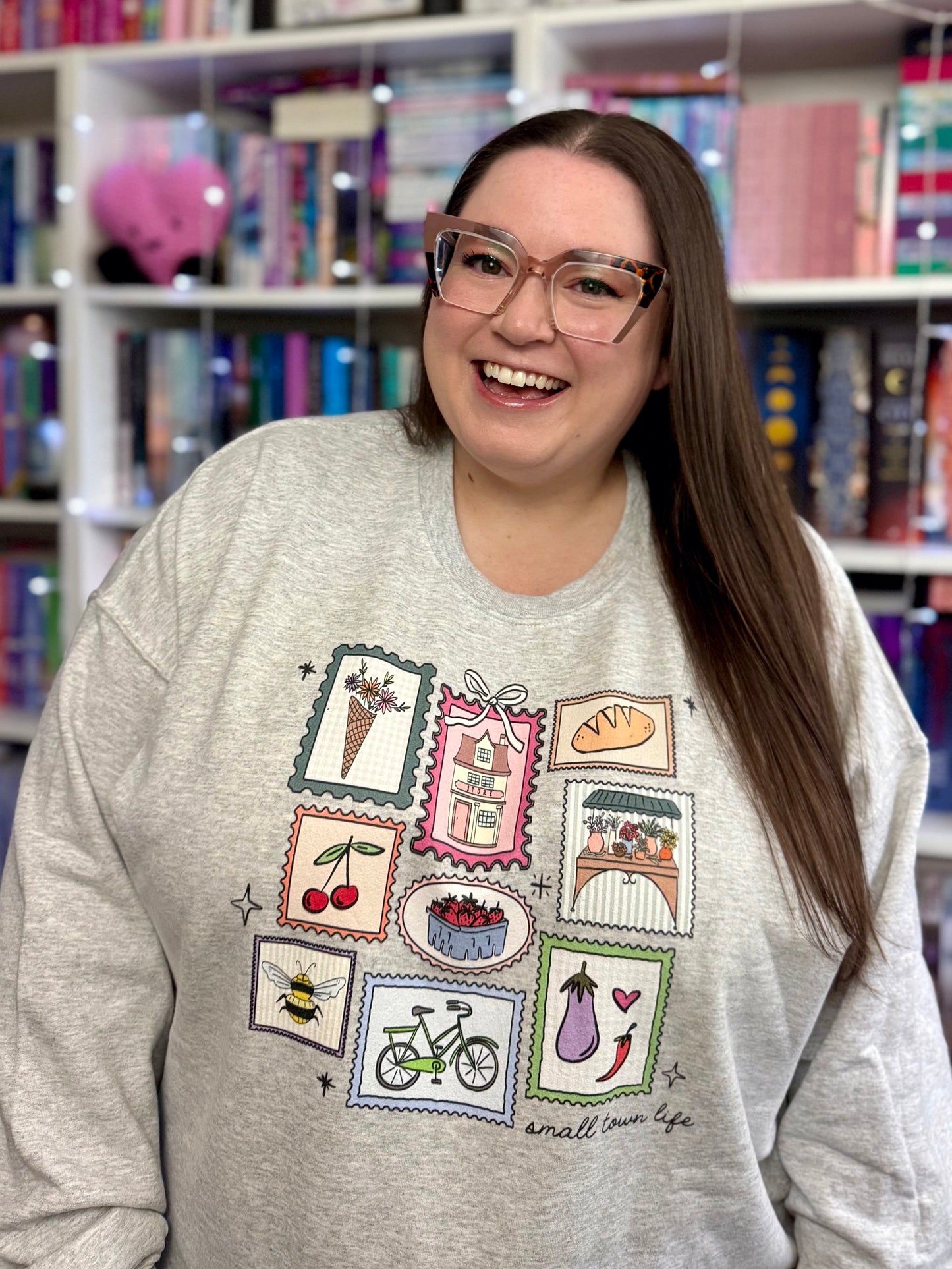 Small Town Postage Stamps Sweatshirt