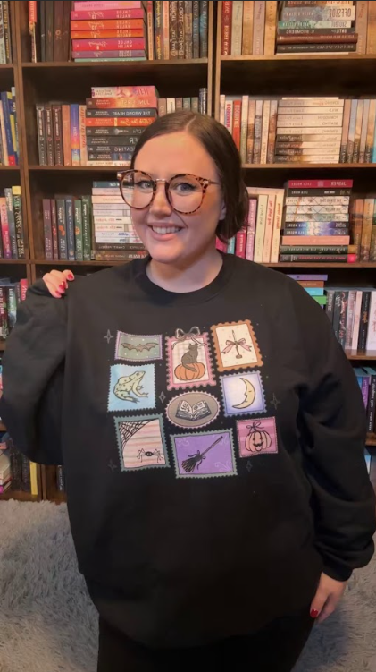 Halloween Postage Stamps Sweatshirt