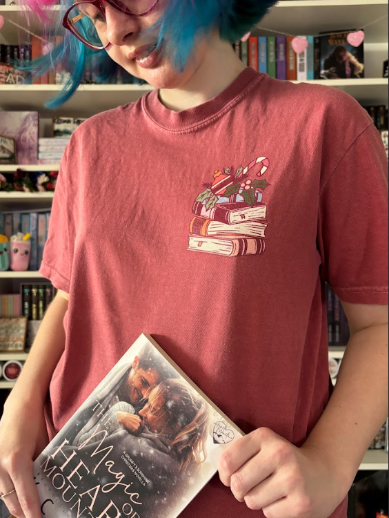 Bookish Christmas heavyweight t-shirt