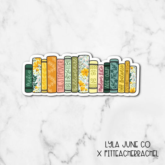 FitTeacherRachel x LylaJuneCo Horizontal Bookshelf Sticker