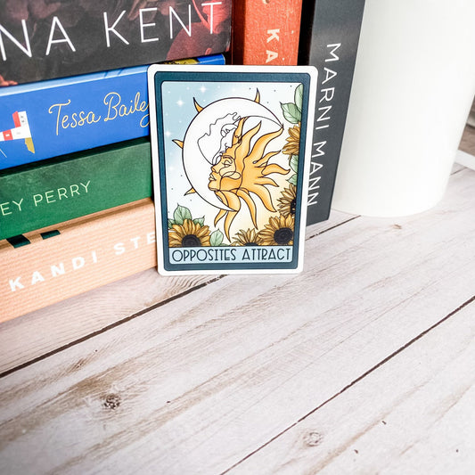 Opposites Attract Romance Tarot Card magnet