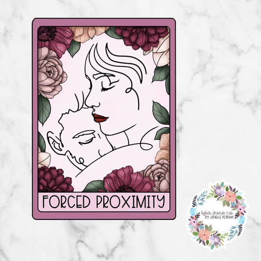 Forced Proximity Tarot Card sticker