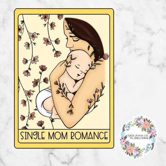 Single Mom Romance Tarot Card sticker
