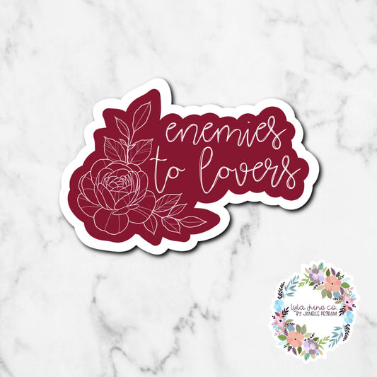 Enemies to Lovers Romance Trope sticker