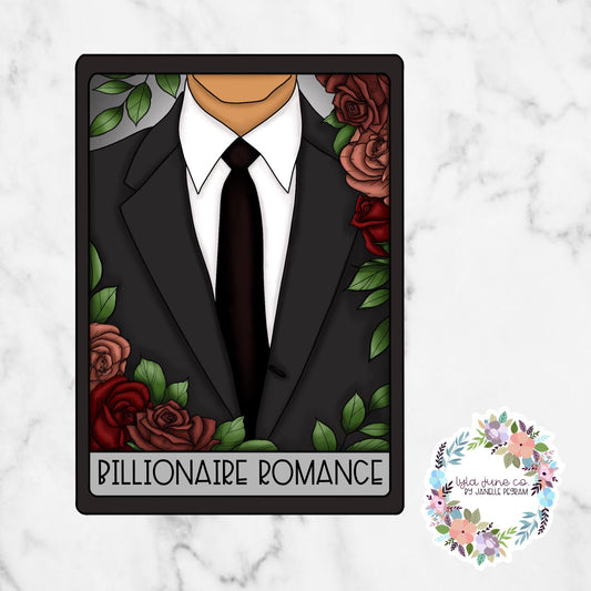 Billionaire Romance (Man) Tarot Card Trope sticker