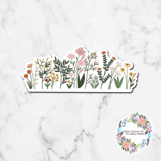 Wildflower boho sticker