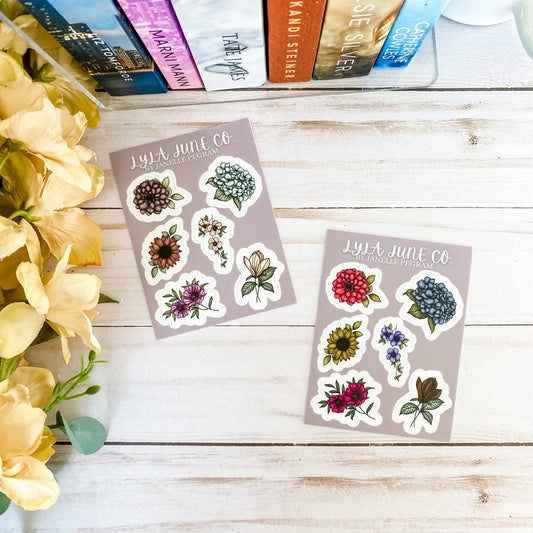 Mini Floral Sticker Sheets Vol II