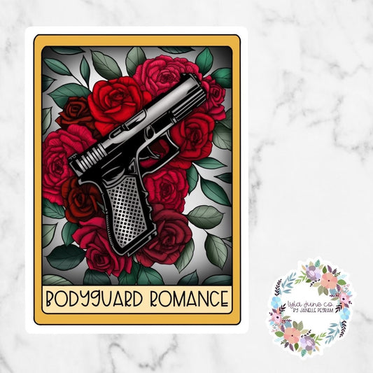 Bodyguard Romance Tarot Card Trope sticker