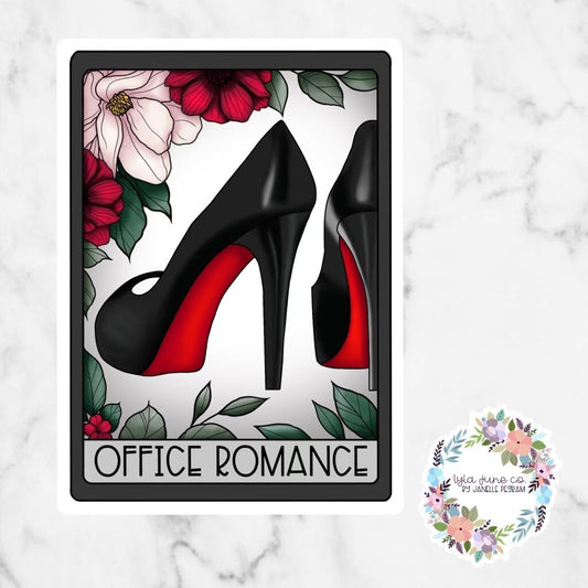 Office Romance Tarot Card sticker