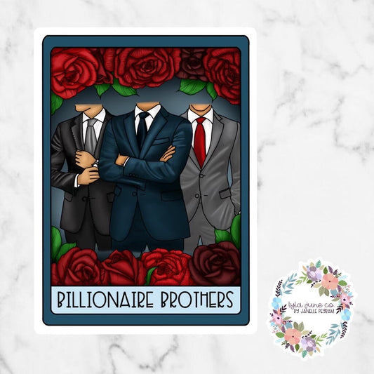 Billionaire Brothers Tarot Card sticker - Dreamland Billionaires by Lauren Asher