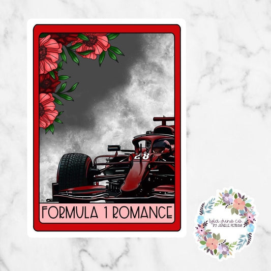 Formula 1 Romance Tarot Card sticker - The Dirty Air Series by Lauren Asher
