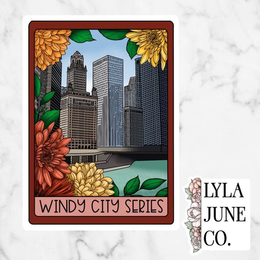Windy City Series Tarot Card sticker - Windy City Series by Liz Tomforde