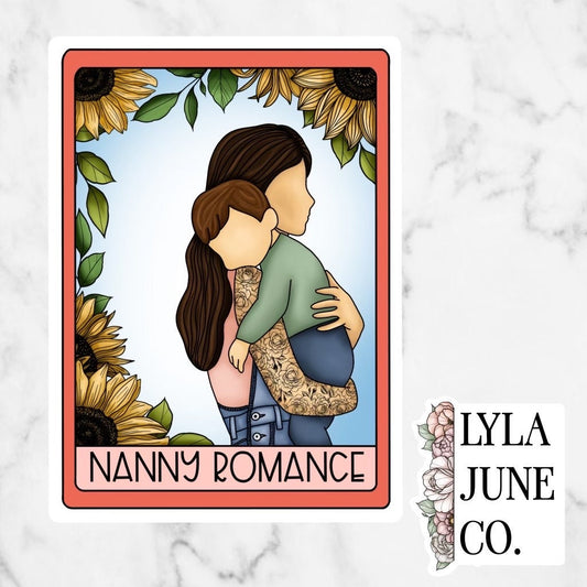 Nanny Romance Tarot Card sticker - Caught Up by Liz Tomforde