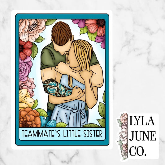Teammate’s Little Sister Tarot Card sticker - Watch Your Mouth by Kandi Steiner