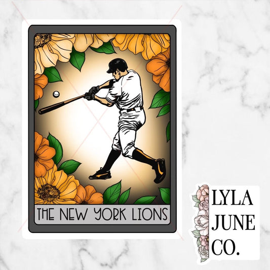 The New York Lions Tarot Card sticker