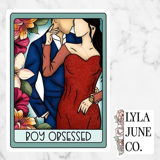 Boy Obsessed Tarot Card sticker - The Playboy by Marni Mann