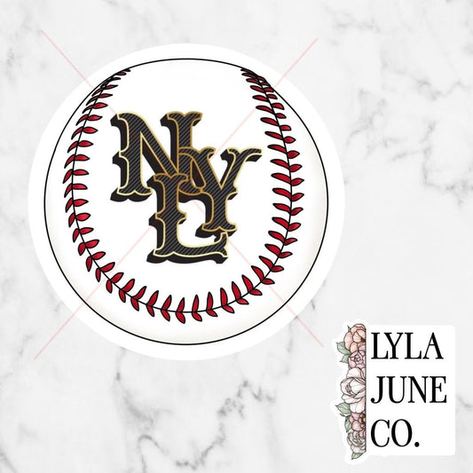 The New York Lions Baseball Logo sticker