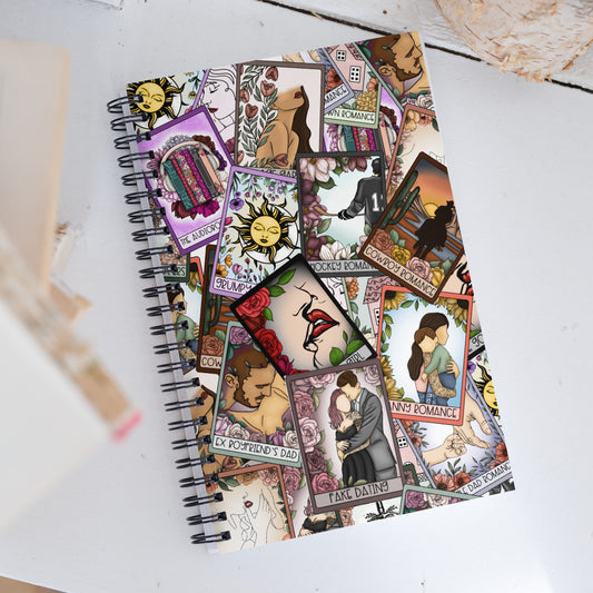 Janelle's Favorite Tropes Tarot spiral notebook