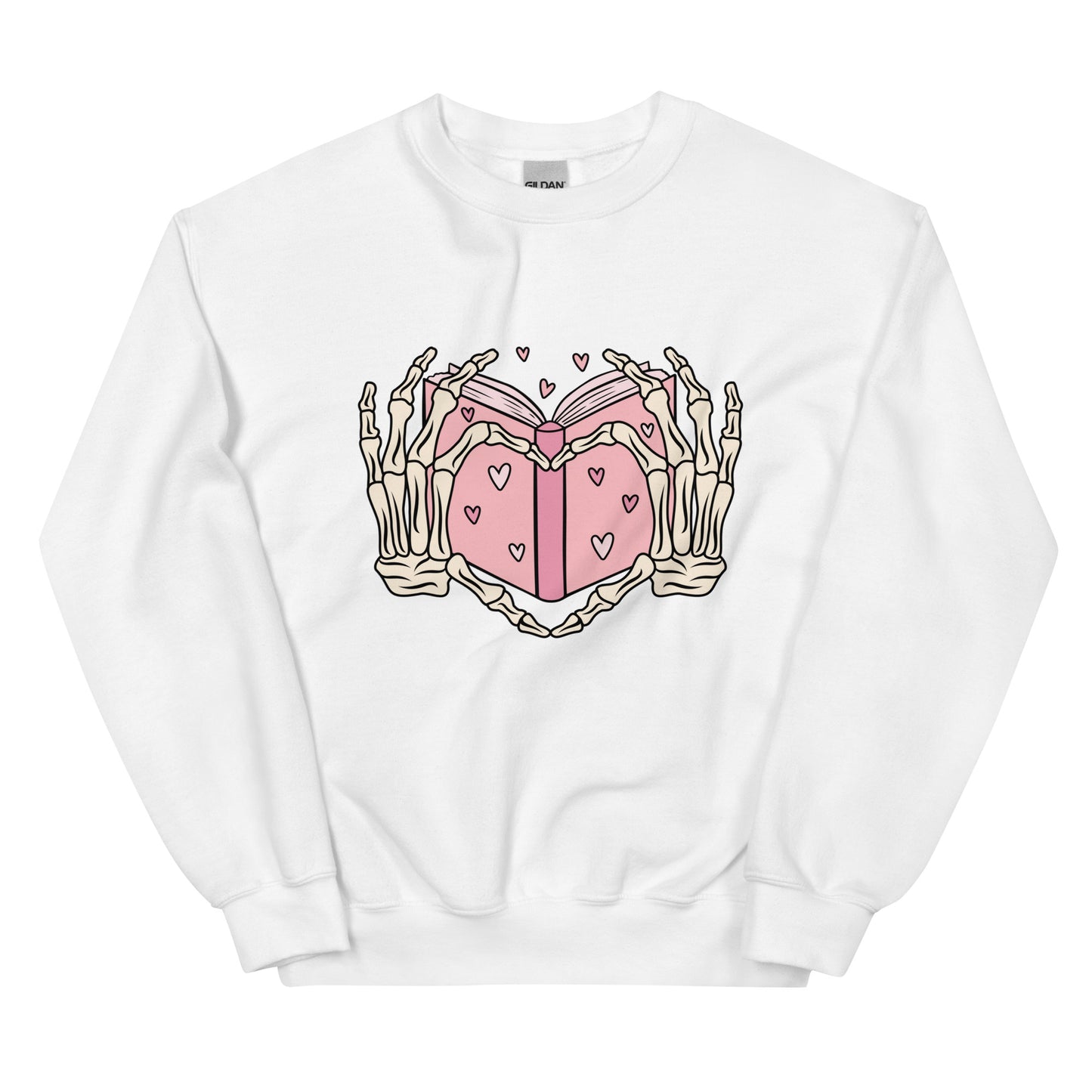 Skeleton Heart Hands Valentines Unisex Sweatshirt