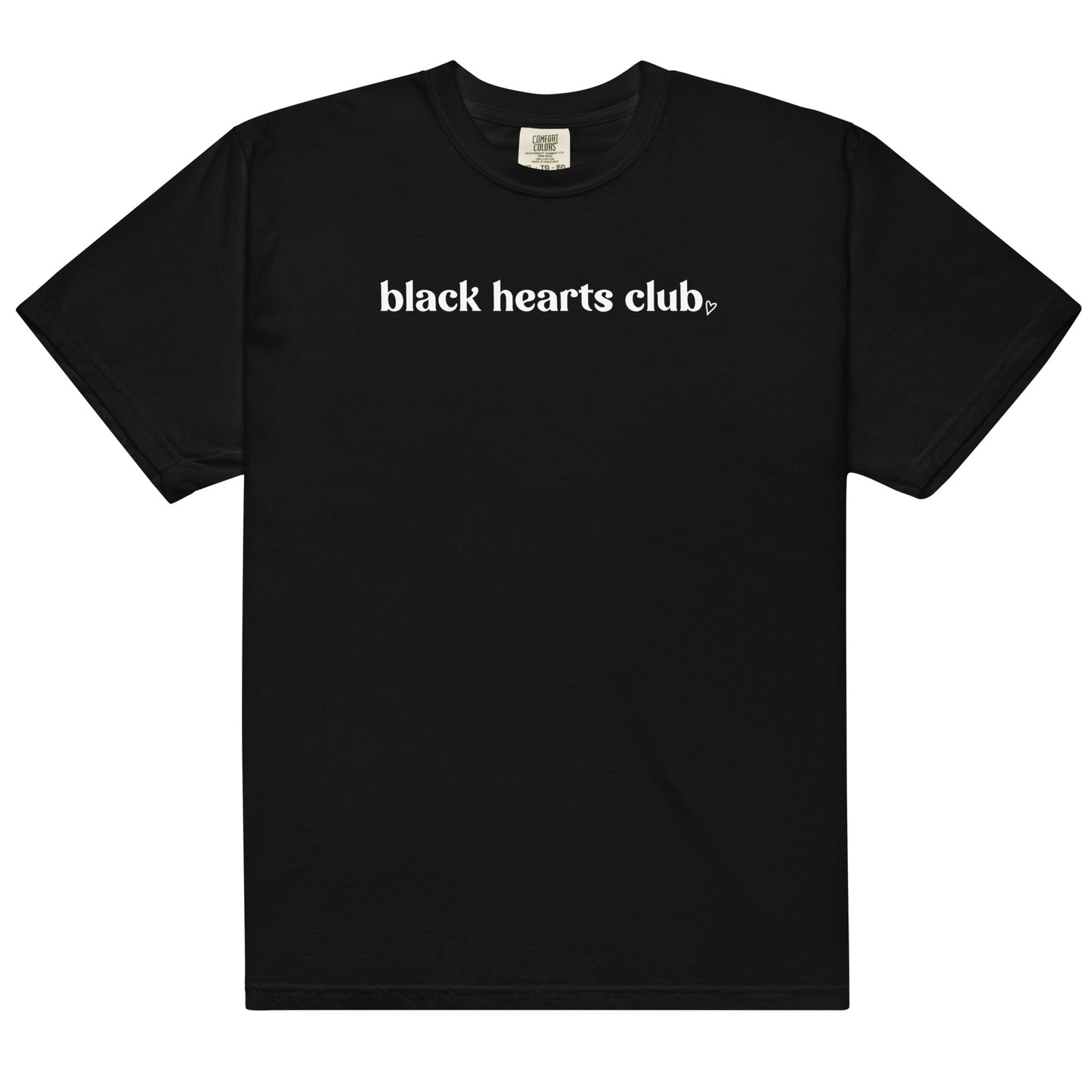 Black Hearts Club heavyweight t-shirt