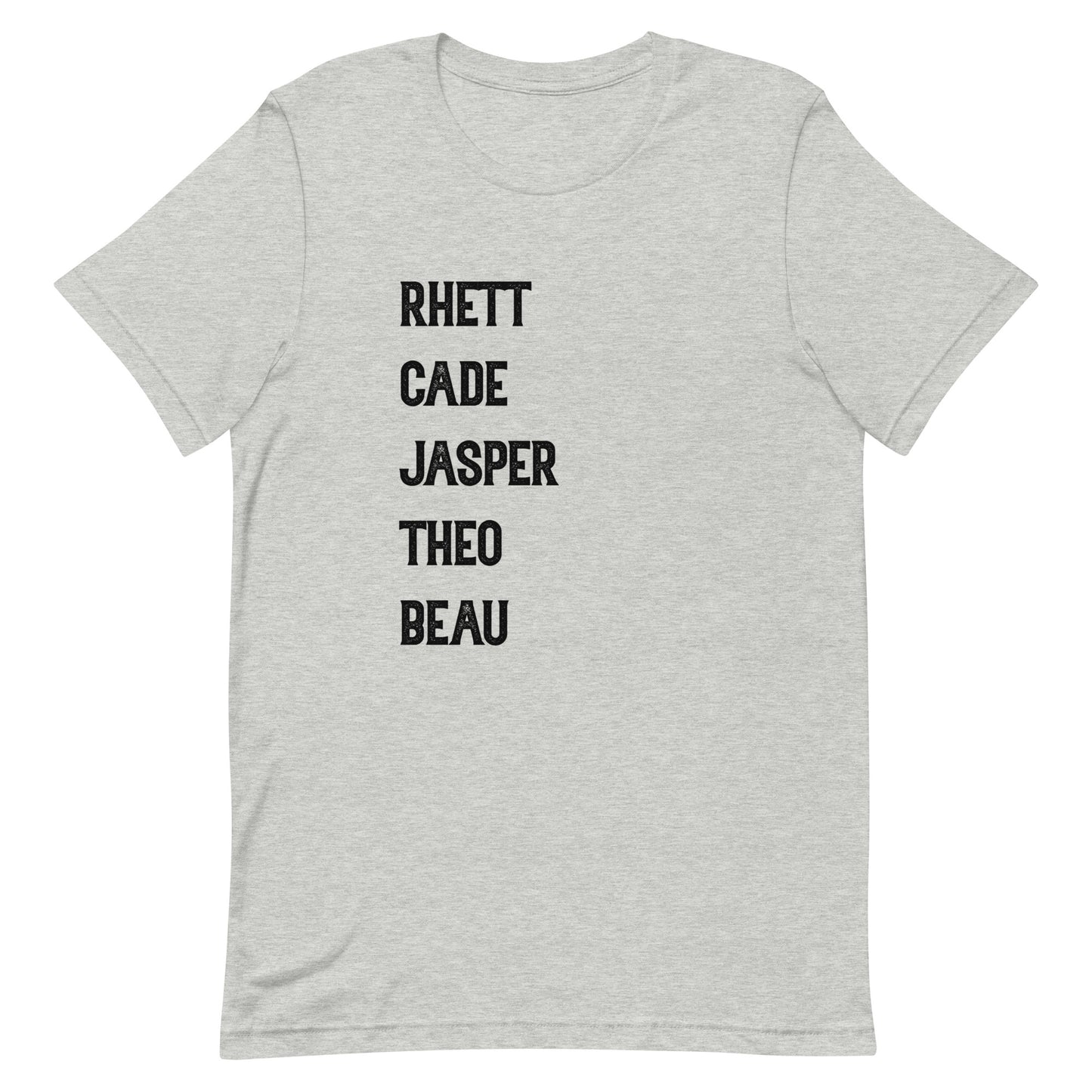 Elsie Silver Rhett Cade Jasper Theo Beau / Chesnut Springs Boys Names Unisex t-shirt