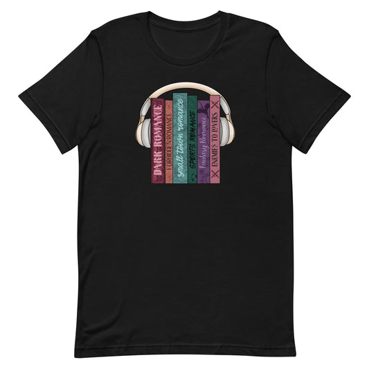 Audio Book Stack t-shirt