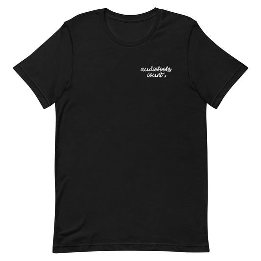 Audiobooks Count t-shirt