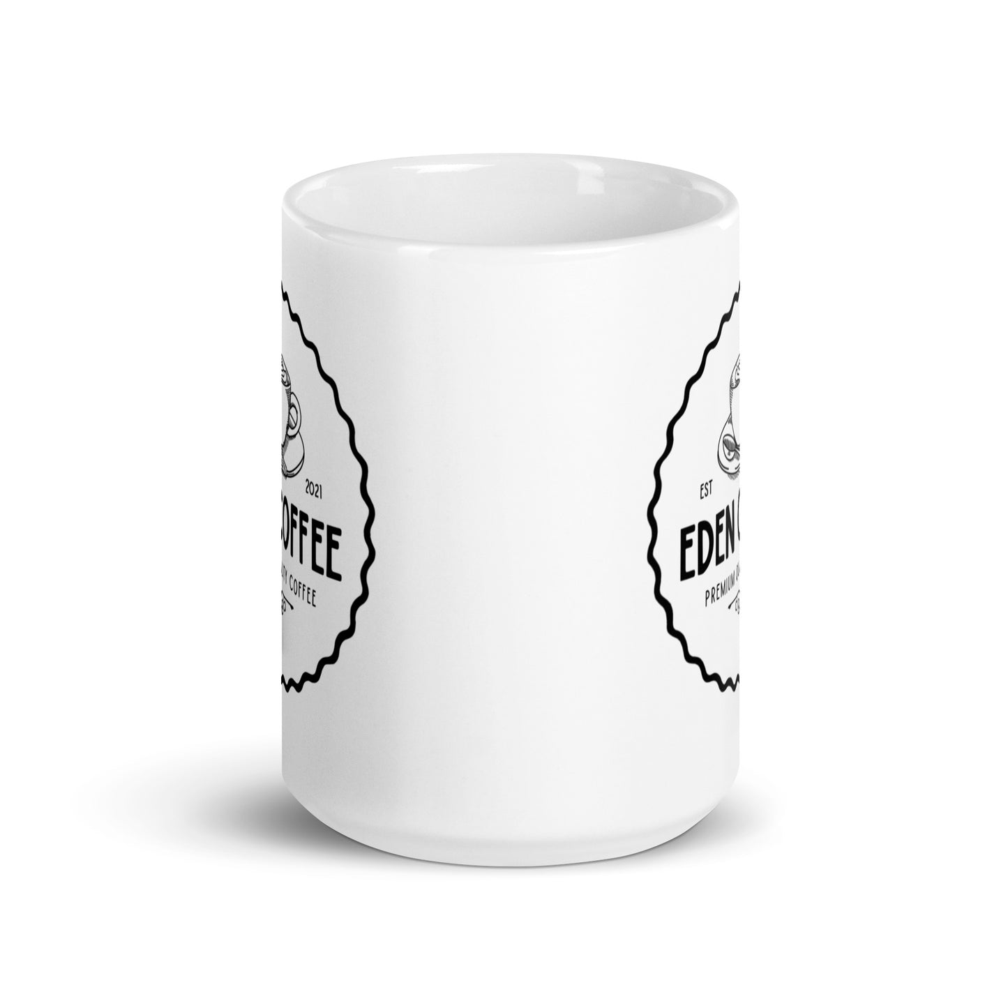 Eden Coffee Devney Perry White glossy mug