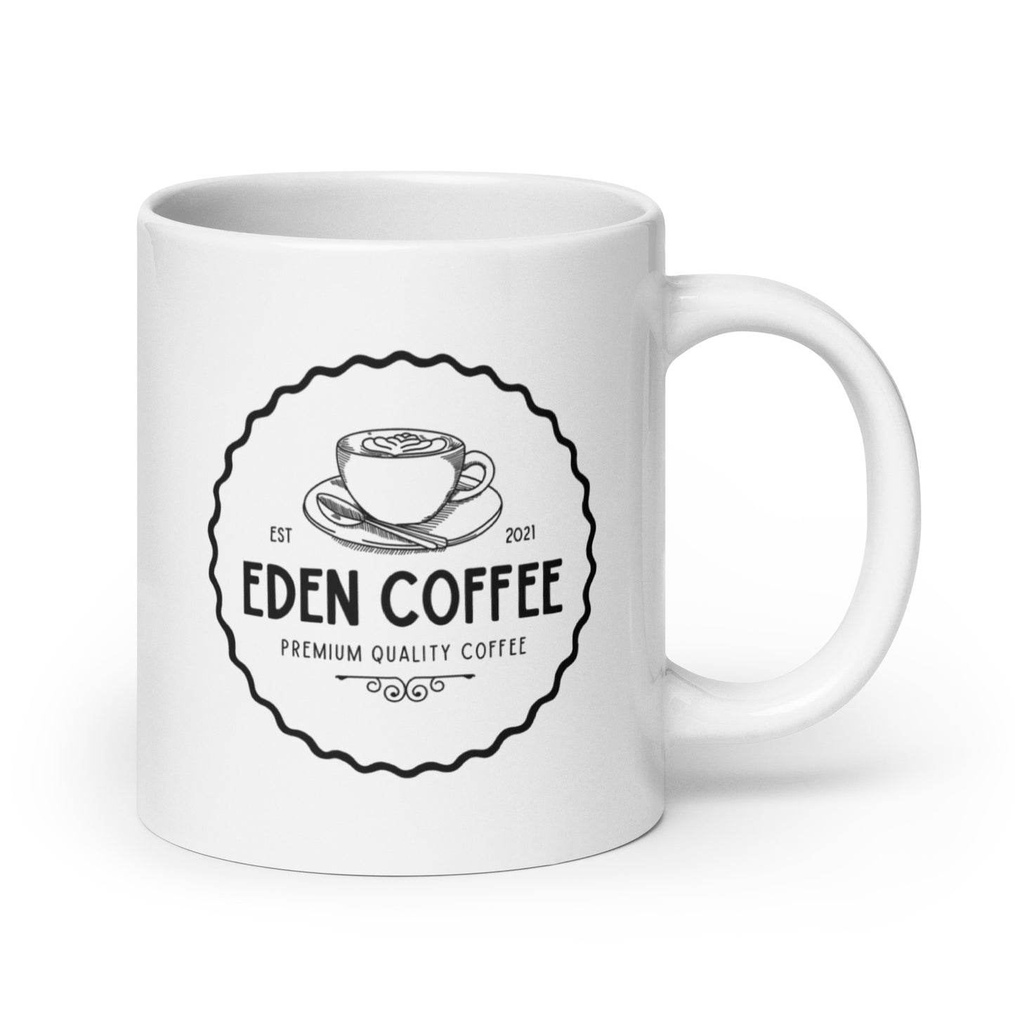 Eden Coffee Devney Perry White glossy mug